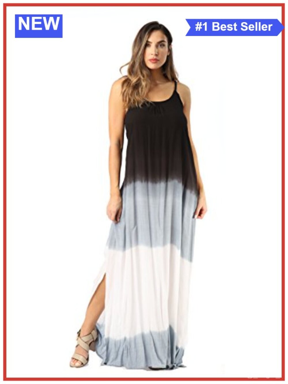 Maxi Dress 100% Rayon Open Back Spaghetti Strap Beach Cover Up